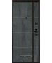 Входная дверь снаружи МДФ панель Бегимония  с Черным молдингом  цвет Дуб Графит  Внутри отделка на выбор 